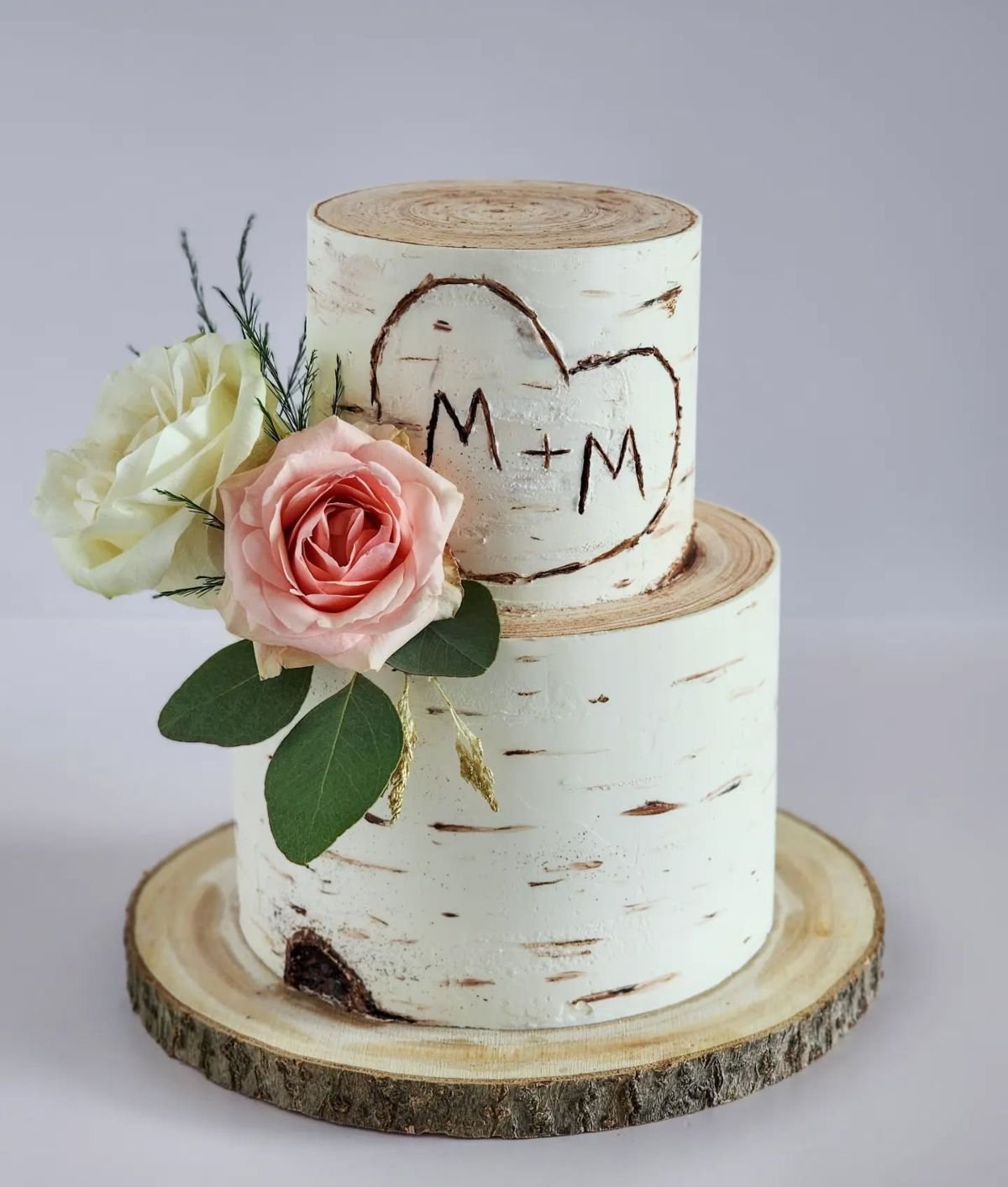 Birch Tree Wedding Cake