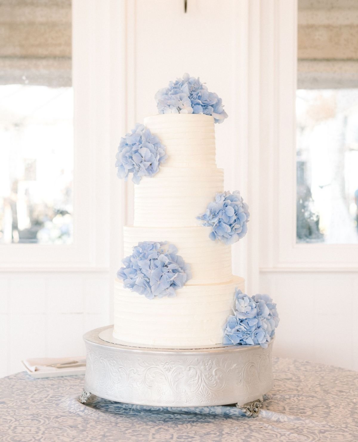 Blue Rose Four-Tier Cake
