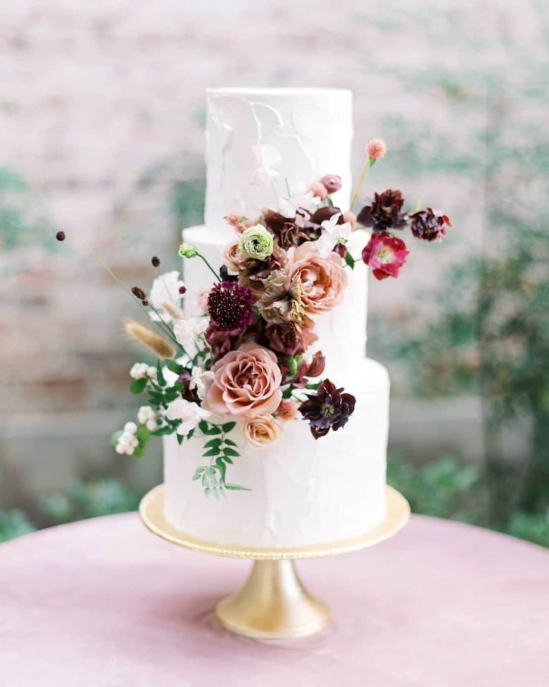 Blush and Burgundy Flowers