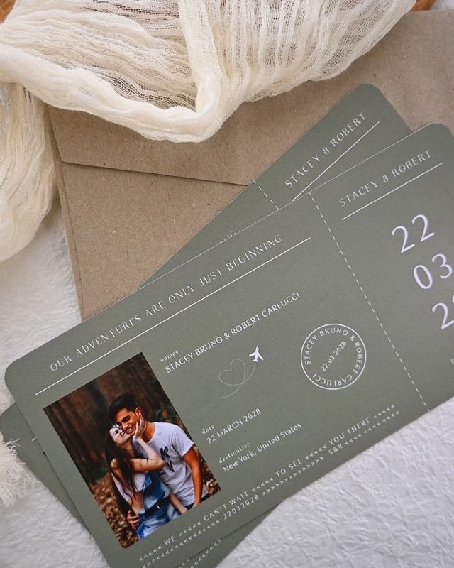 Boarding Pass Invitations