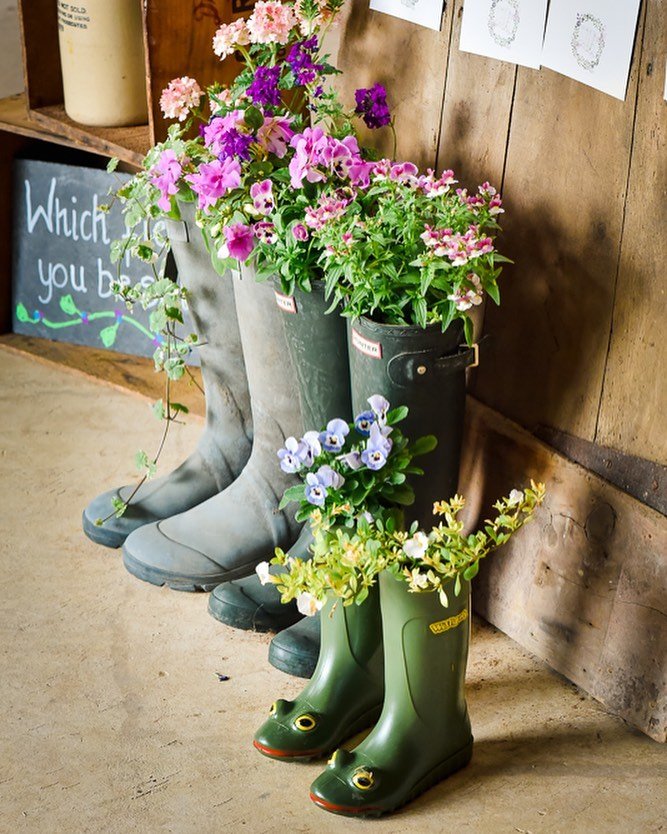 Boot Planters Decor