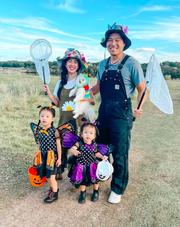 Butterfly and Net Catcher Family Costumes