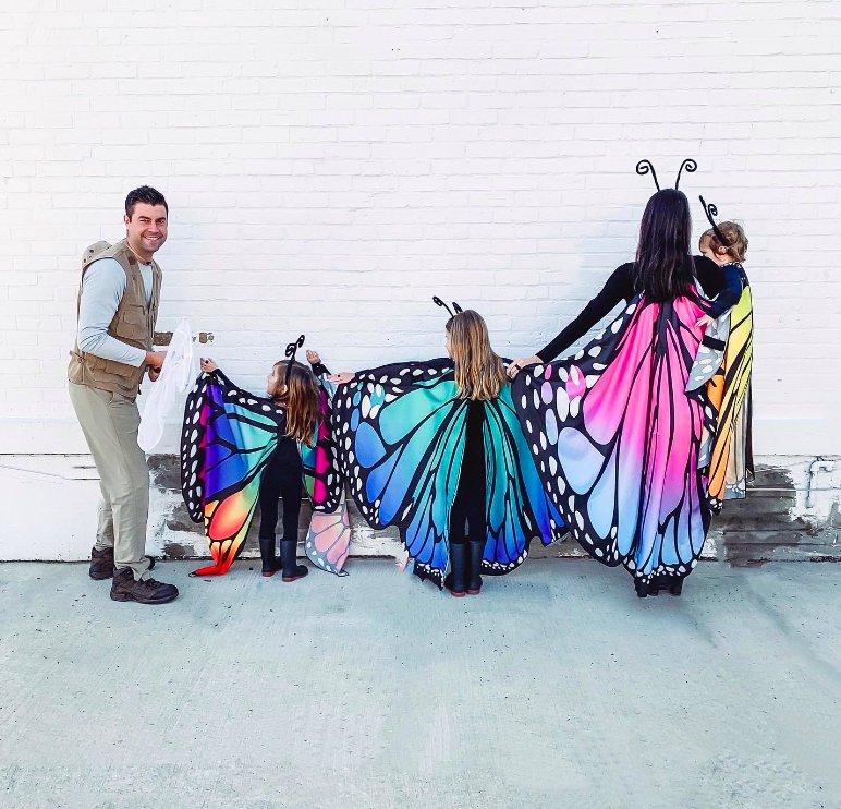 Butterfly Catcher and Butterfly Family Costumes