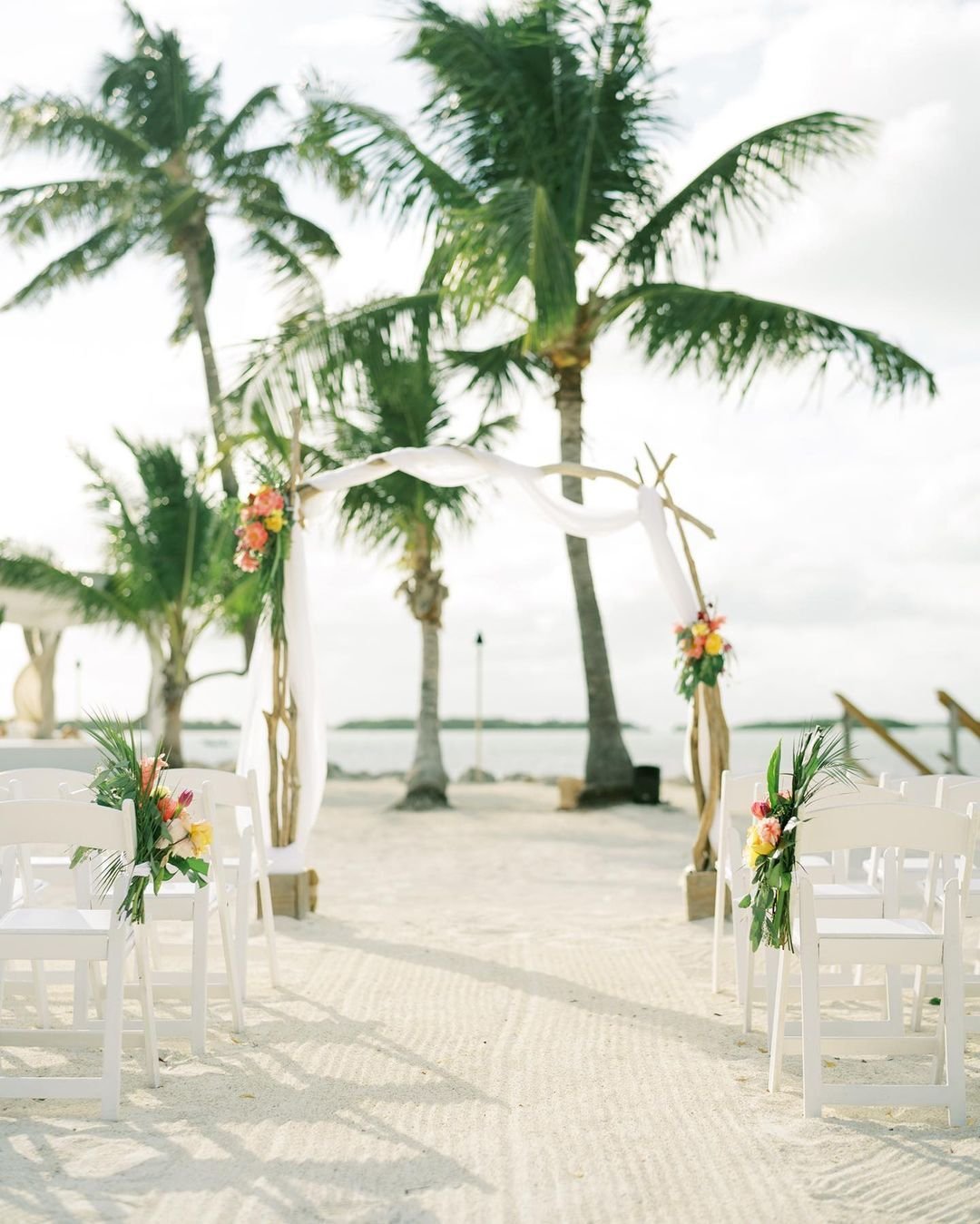 Casual Beach Wedding Setup