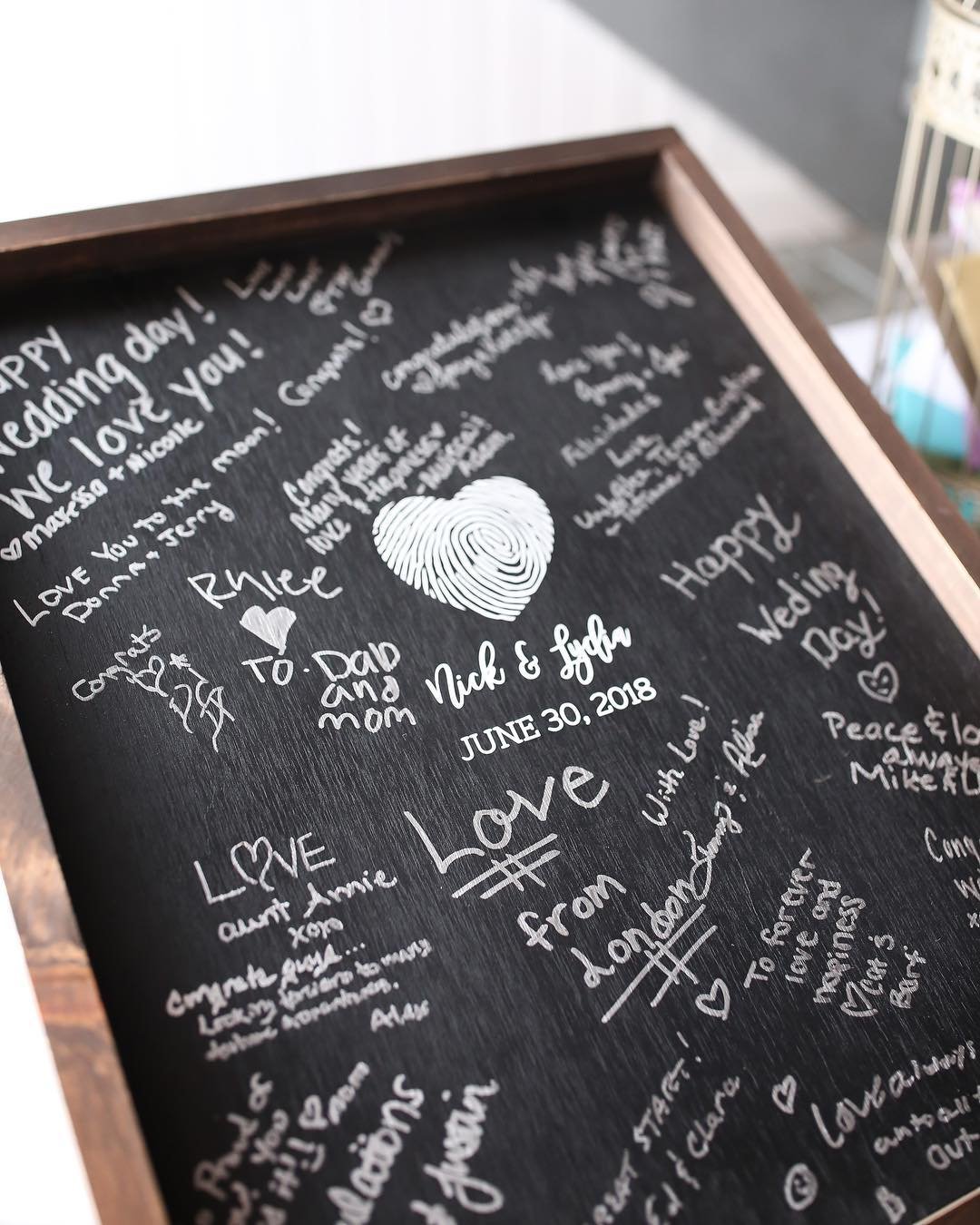 Chalkboard Guest Book