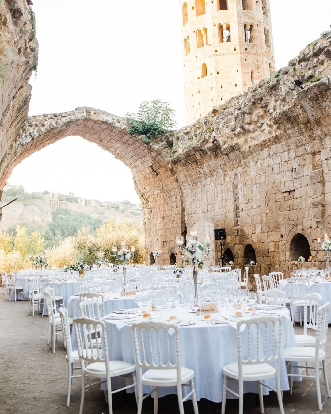 Chateau Wedding Reception Setting