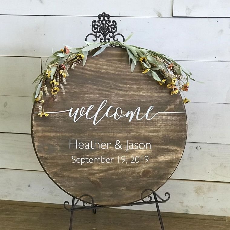 Cheeseboard Welcome Sign