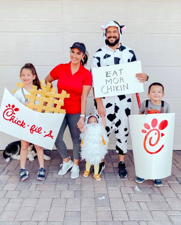 Chick-fil-A Family Group Costume
