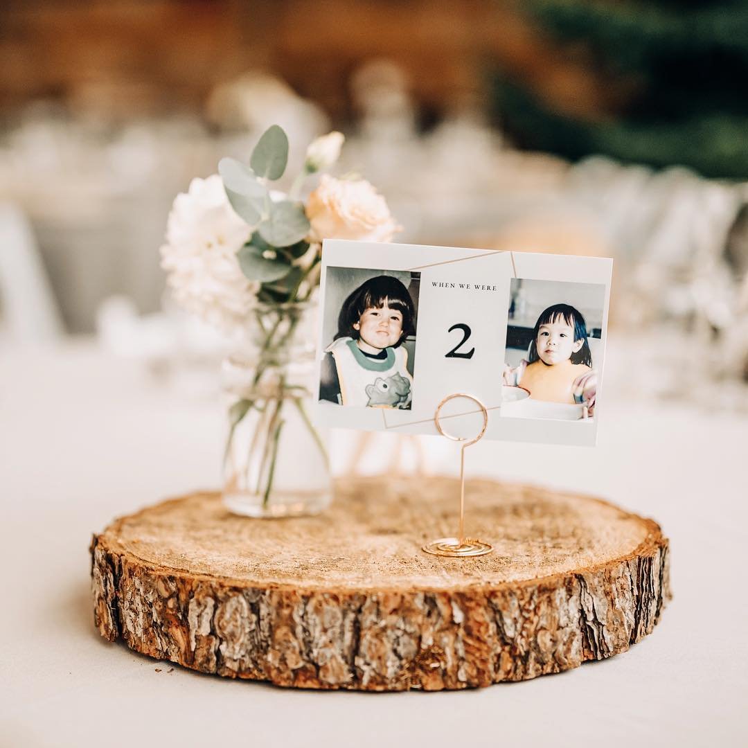 Childhood Photo Table Numbers