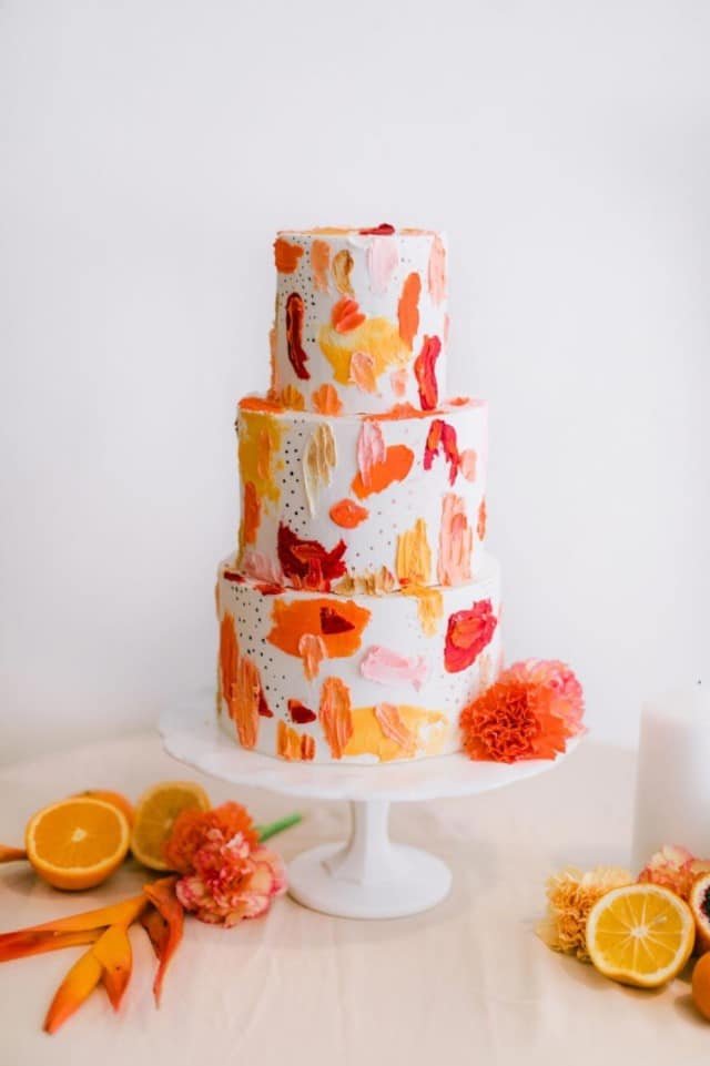 Citrus-Inspired Wedding Cake