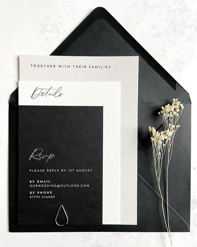 Classic Black and White Cards