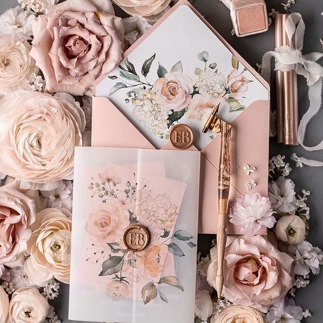 Classic Floral Wedding Cards