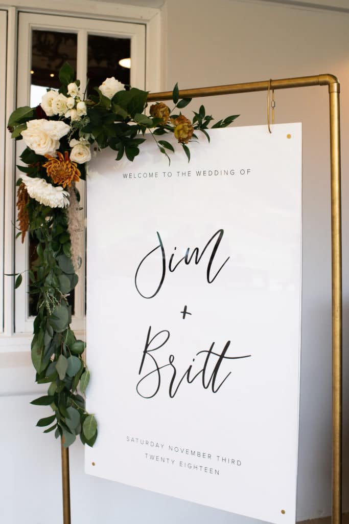 Clothes Rack Wedding Sign