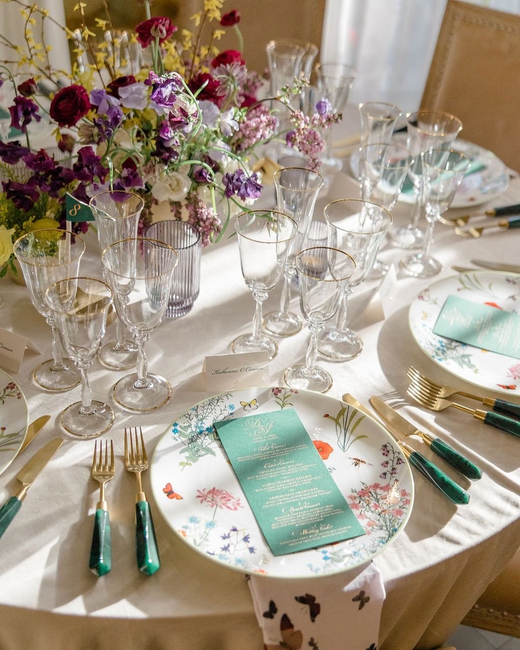 Colorful Garden Tablescape