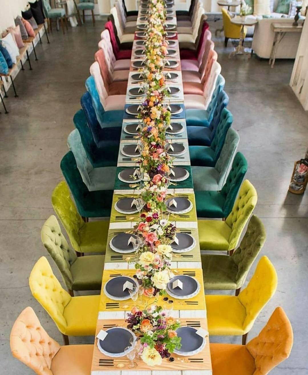 Colorful Wedding Reception
