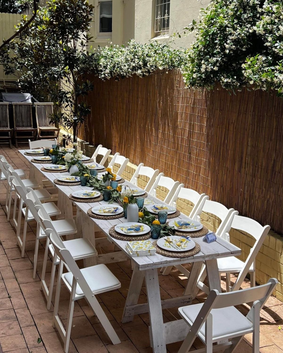 Cozy Backyard Long Table