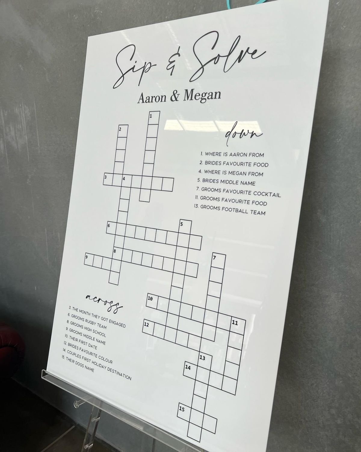 Crossword Clue Drinks