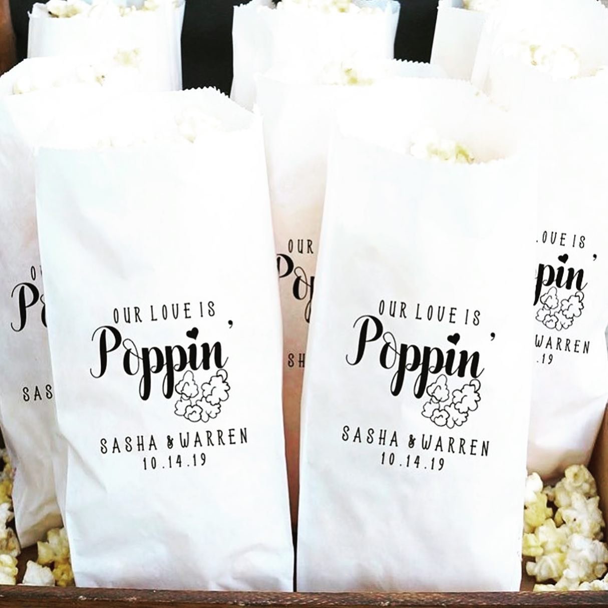 Customized Popcorn Favors