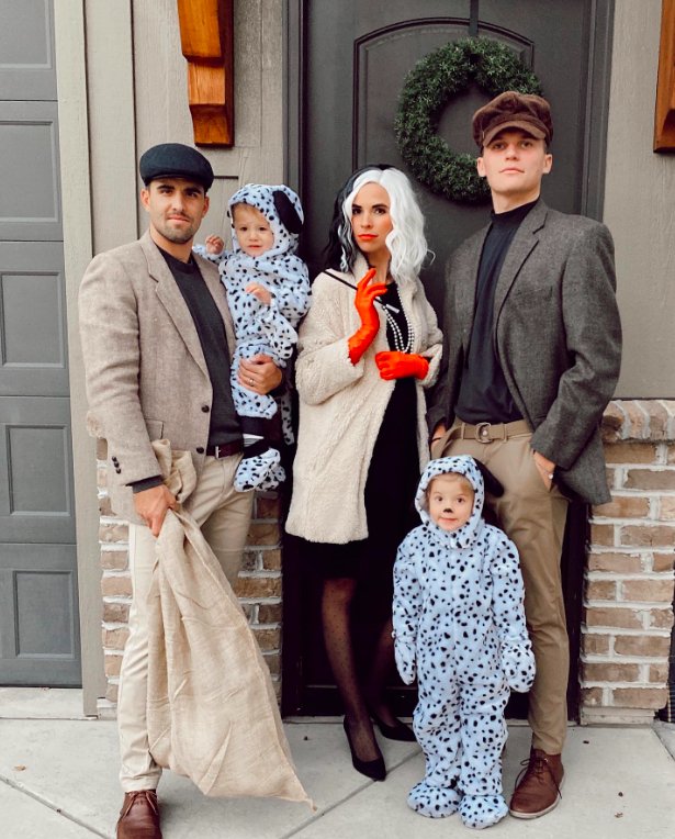 Dalmatian Family Costume with Cruella de Vil