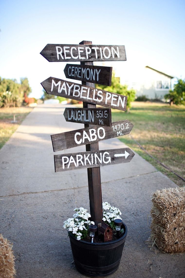 Directional Wood Sign Options