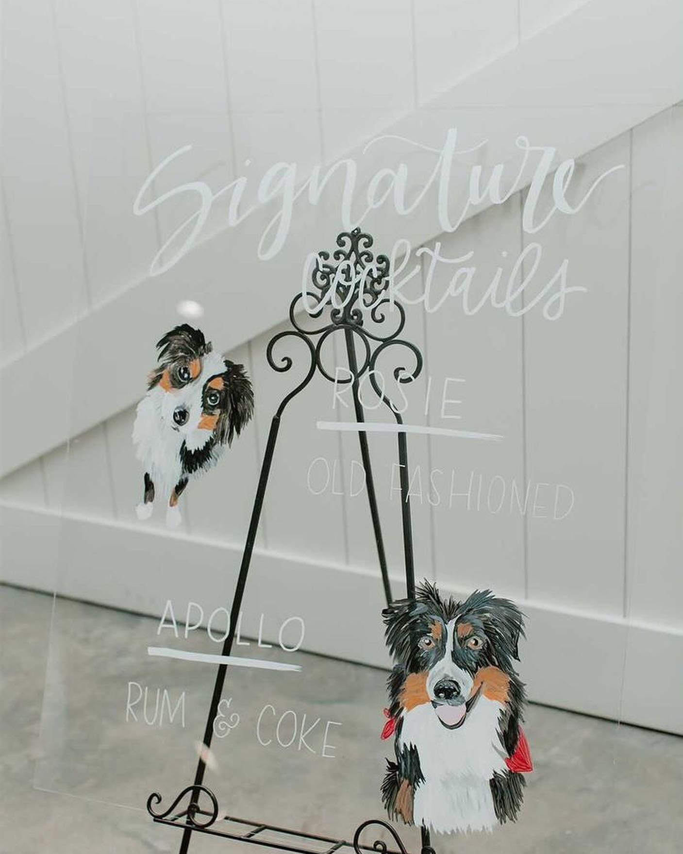 Dog-Inspired Wedding Drinks