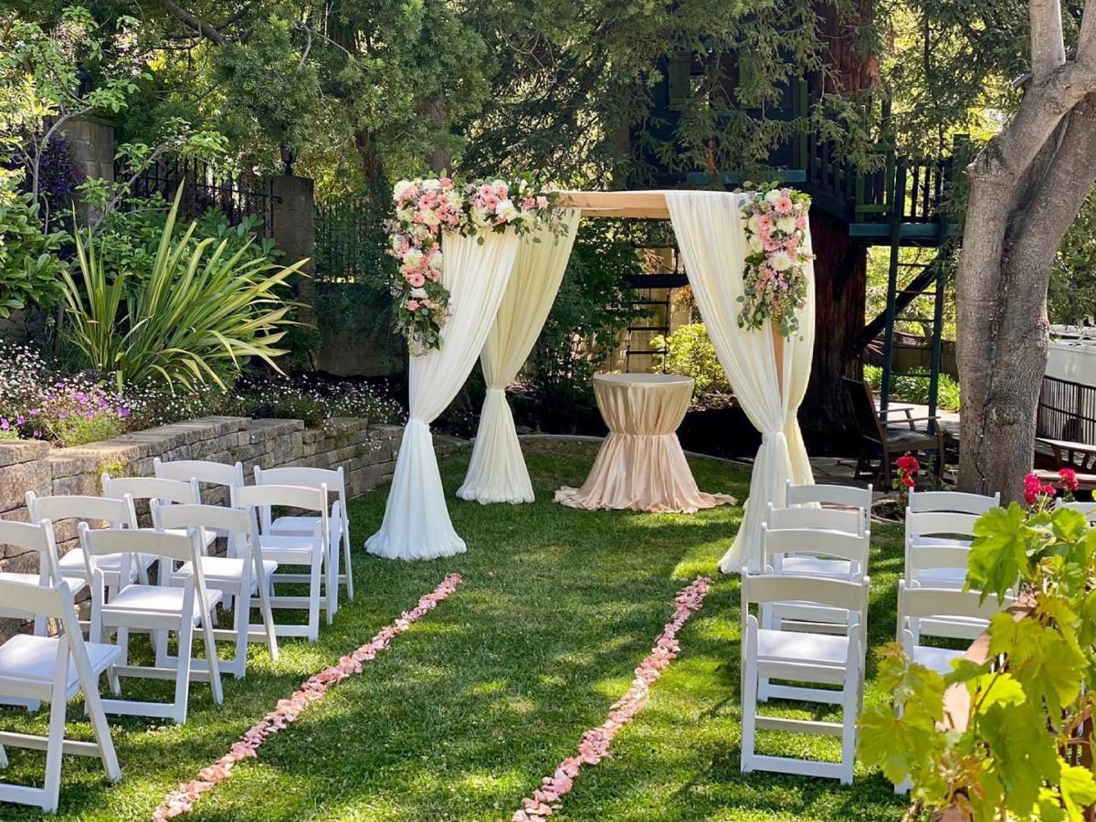 Draped Wooden Altar Design