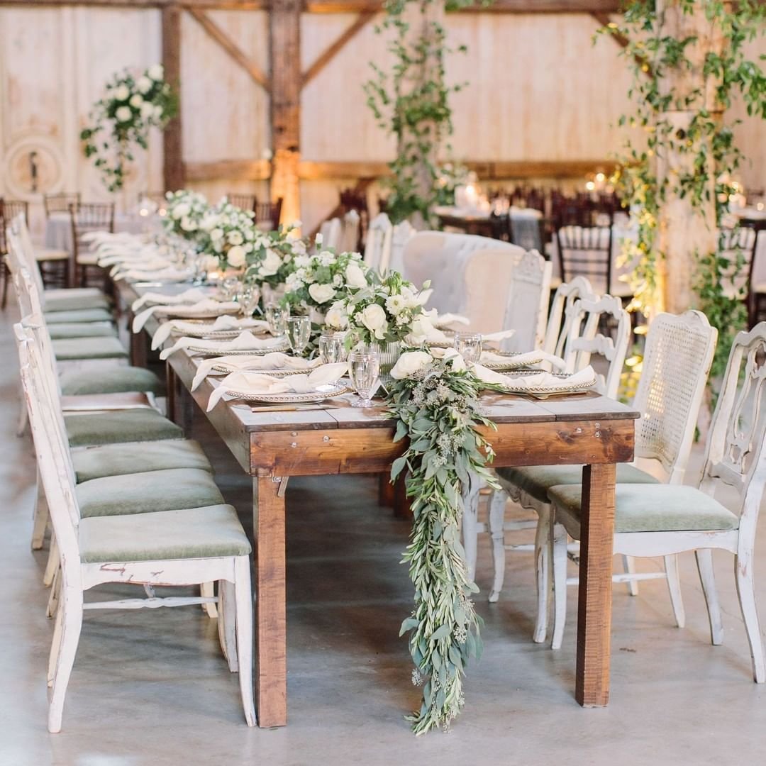 Earthy Green Centerpieces