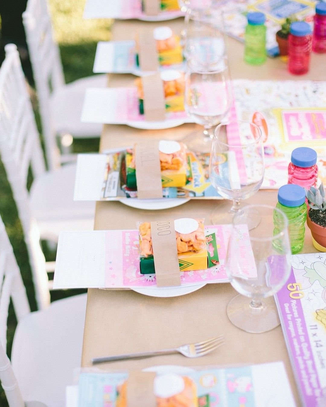 Elegant Crayon Table Decor