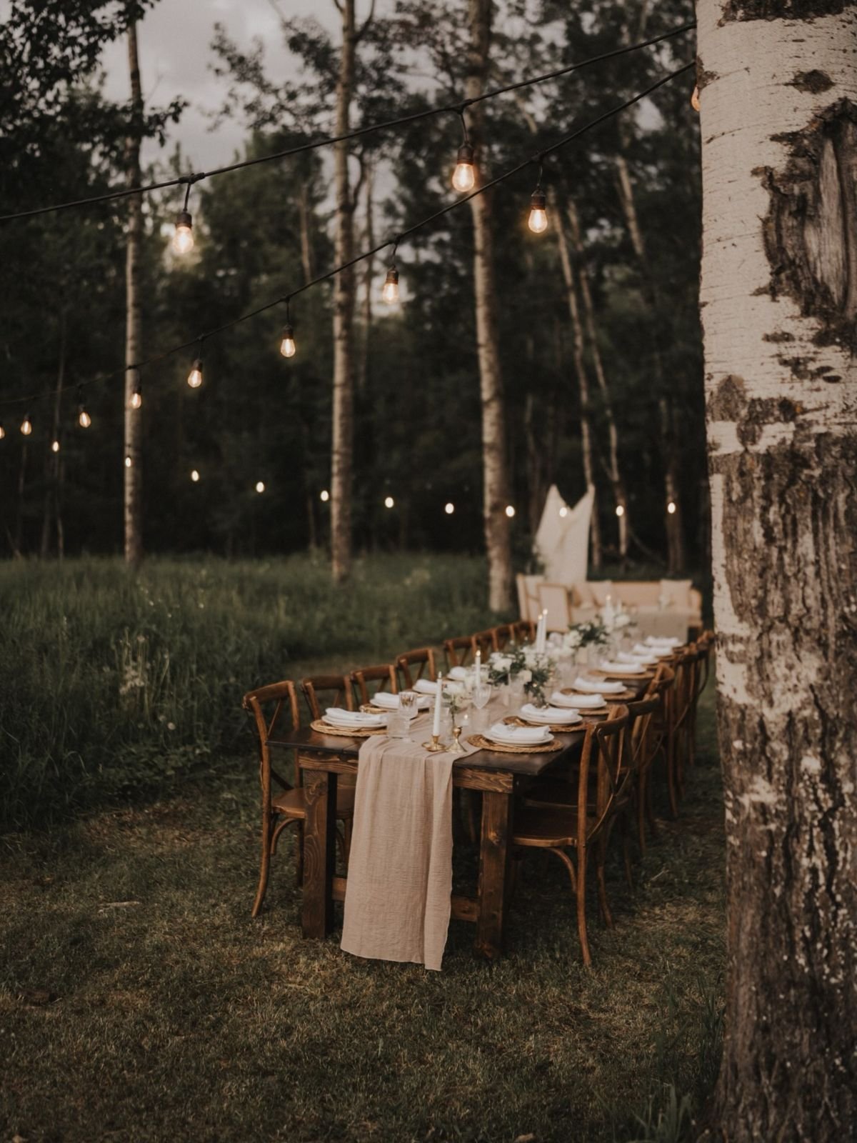 Elegant Dinner Table Setup