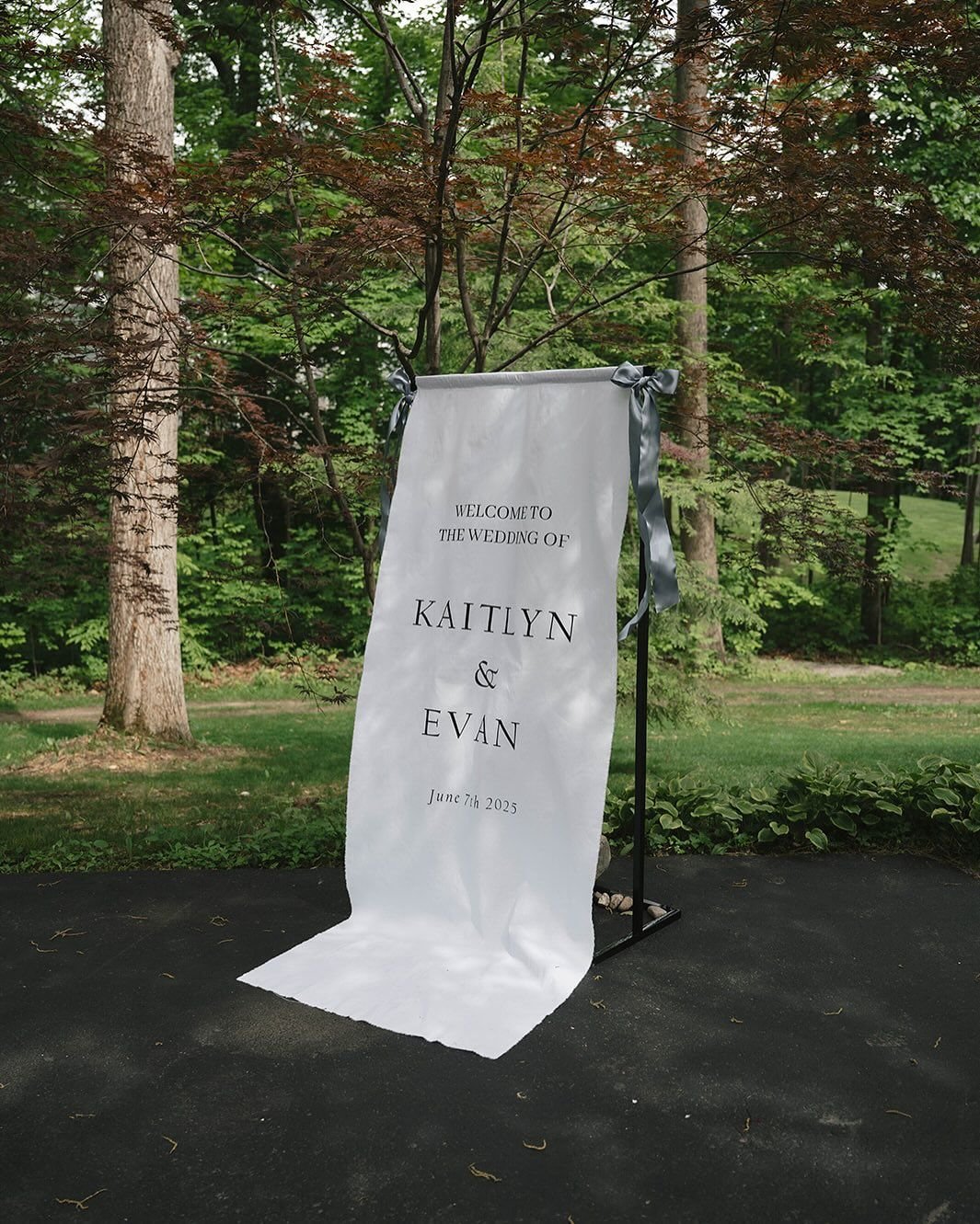 Elegant White Welcome Banner