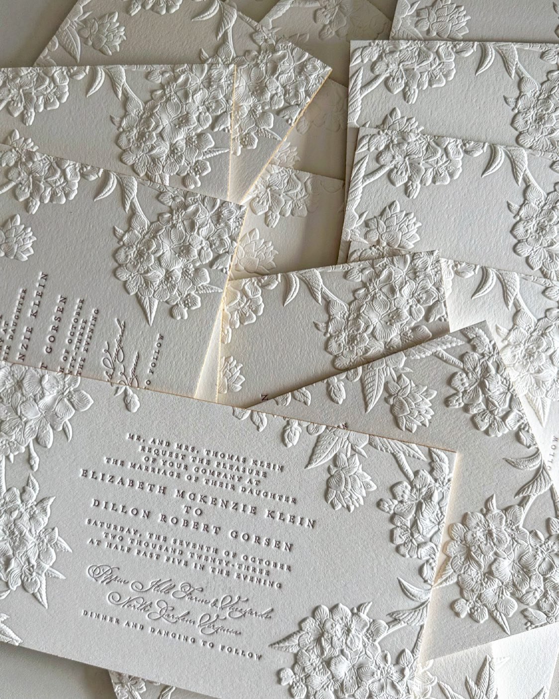 Embossed Invitation Design