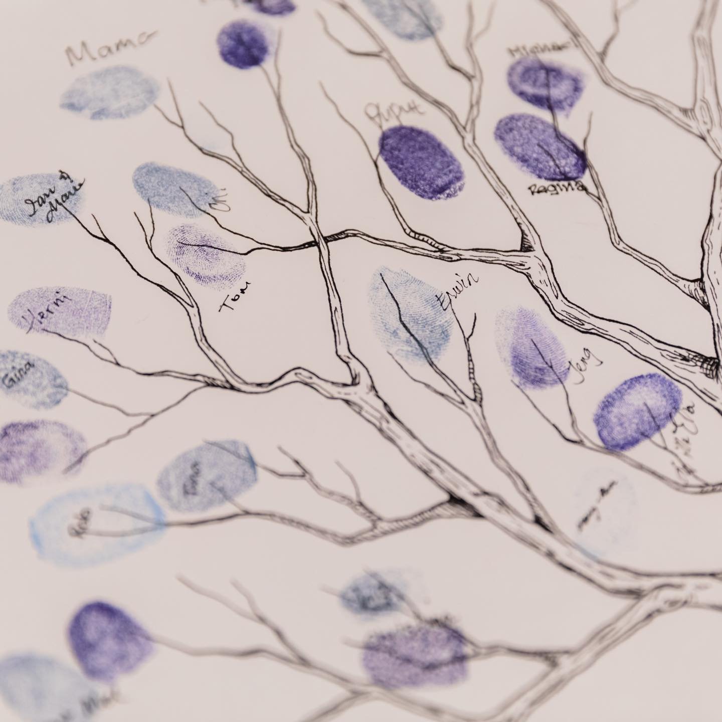 Fingerprint Guest Book Art