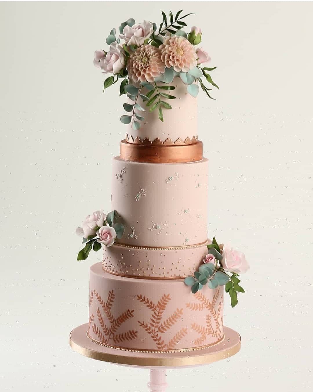 Five-Layer Pink Cake