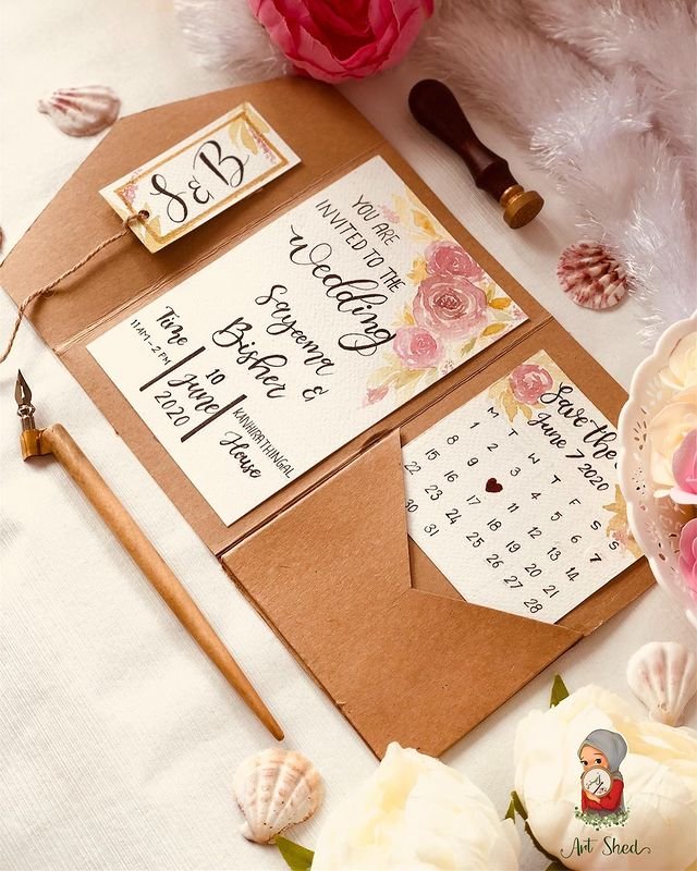 Floral Card with Envelope