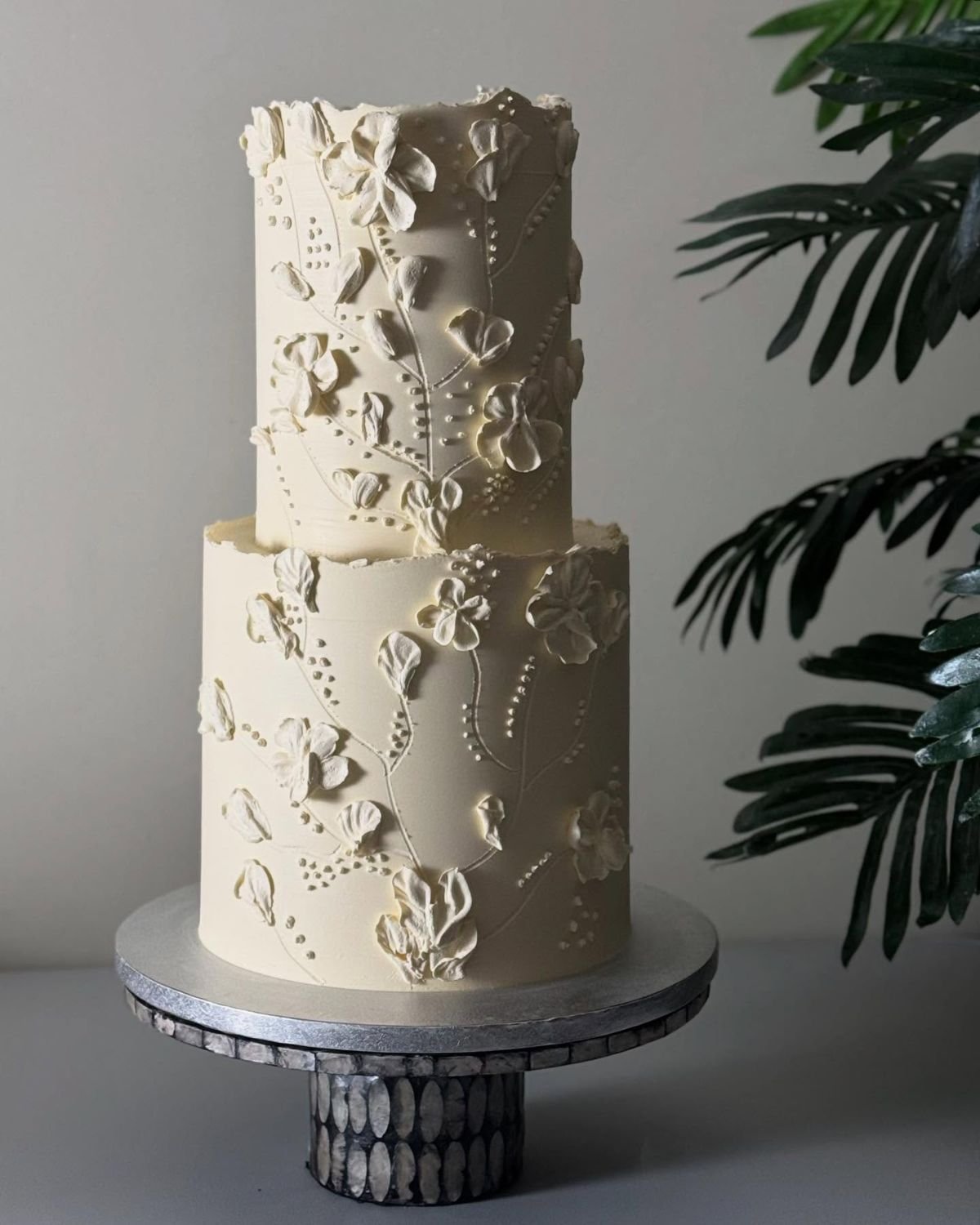 Floral Lace Cake Design