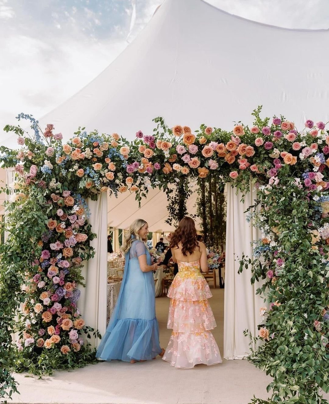 Floral Tent Entrance Design