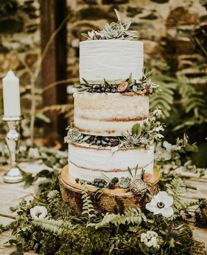 Forest-Themed Cake Display