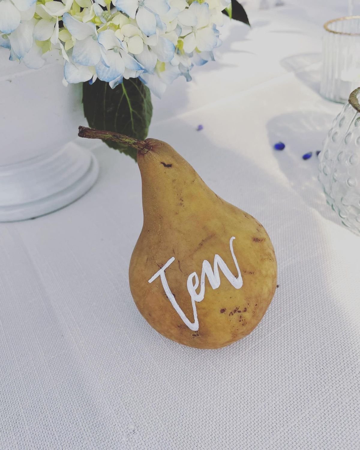 Fruit Table Number Displays