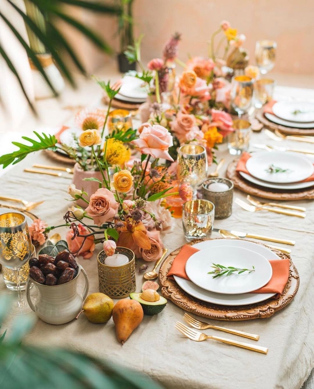 Fruits and Floral Arrangements