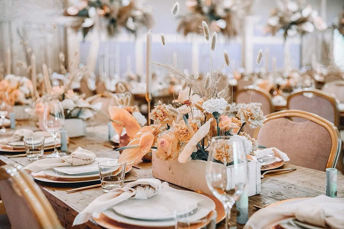 Glamorous Rustic Centerpieces
