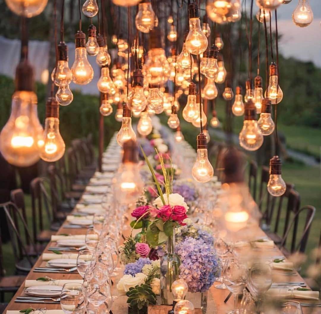 Golden Canopy Lighting