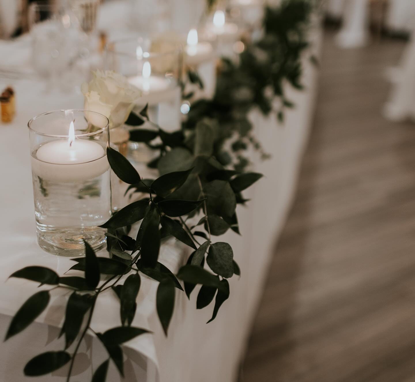 Green and White Wedding Decor