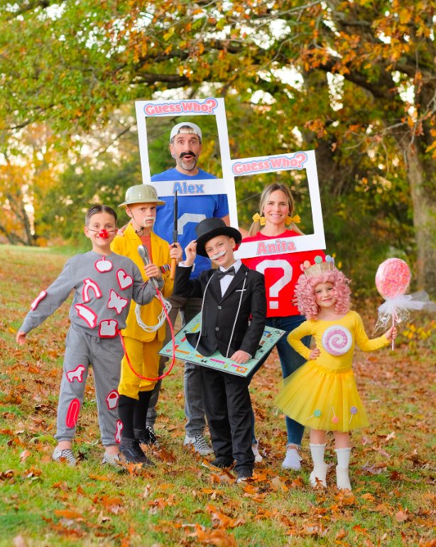Guess Who Board Game Family Costumes