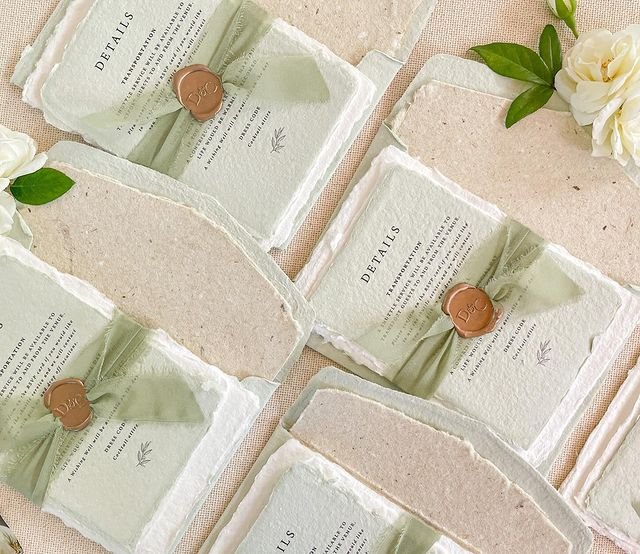 Handmade Paper Invitations