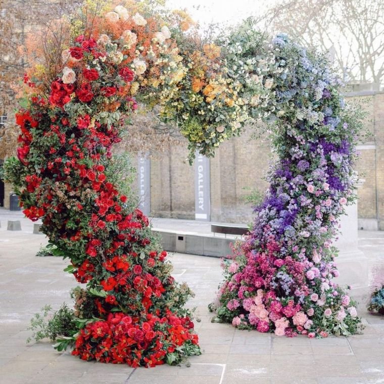 Heart-Shaped Flower Arch