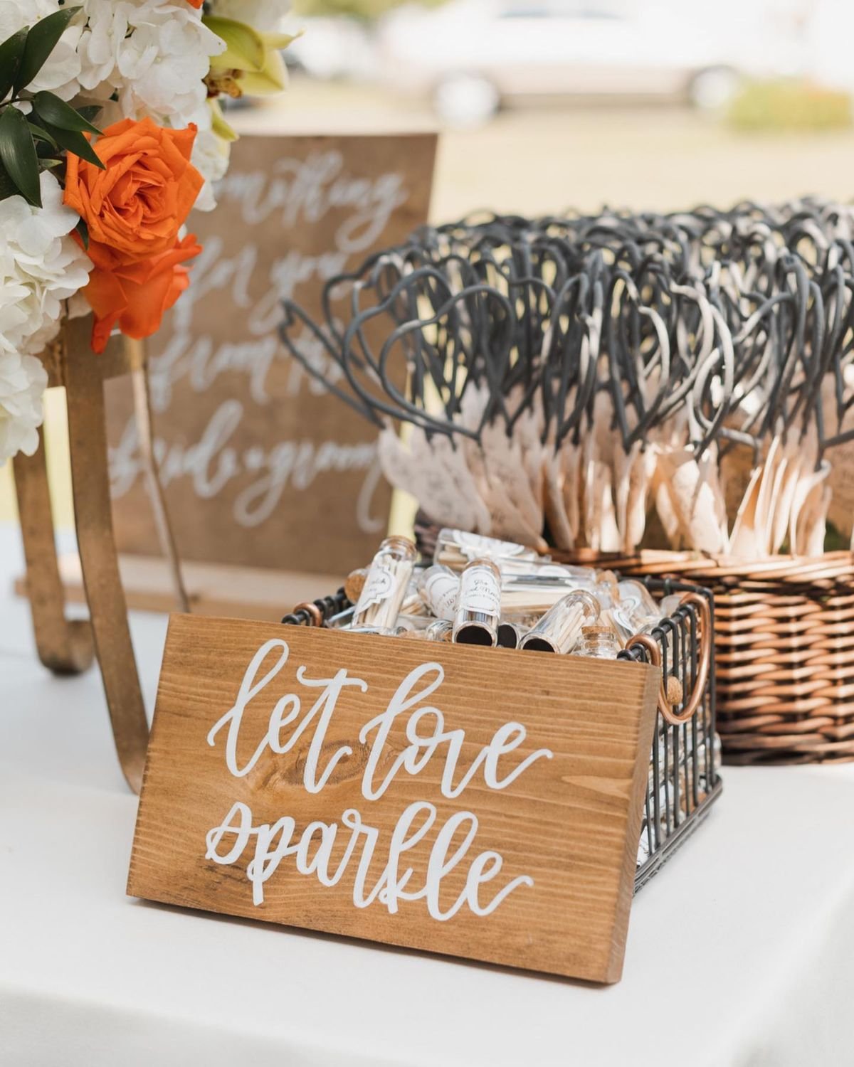 Heart-Shaped Sparkler Favors