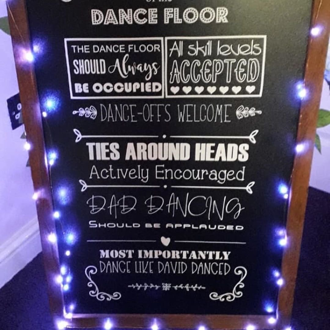 Illuminated Chalkboard Sign