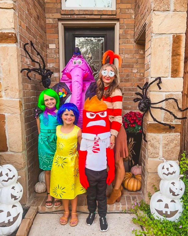 Inside Out Movie Character Family Costumes
