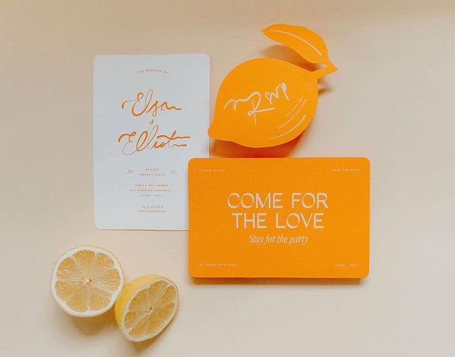 Italian Citrus Wedding Theme