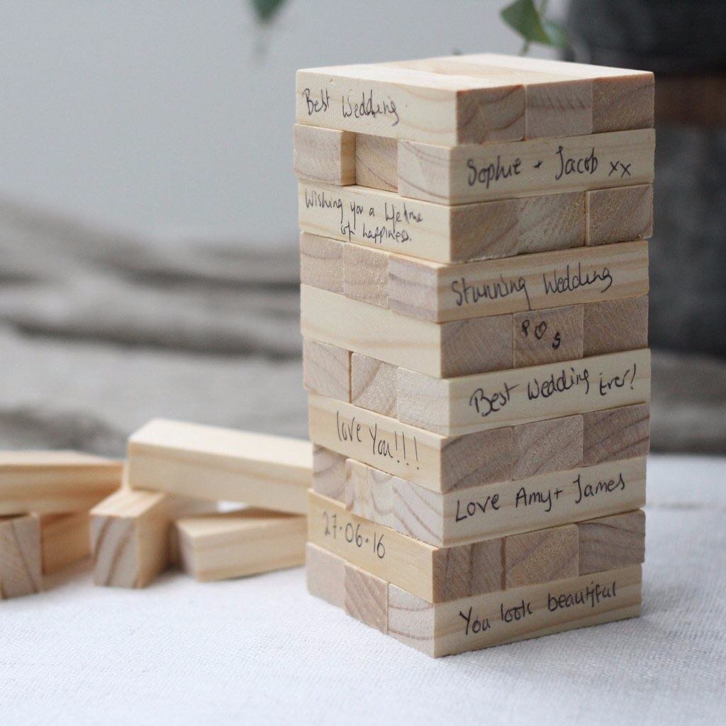 Jenga Block Guest Book